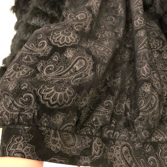 Vintage Marilyn Blumer Rabbit Fur & Leather Coat - Picture 2 of 8